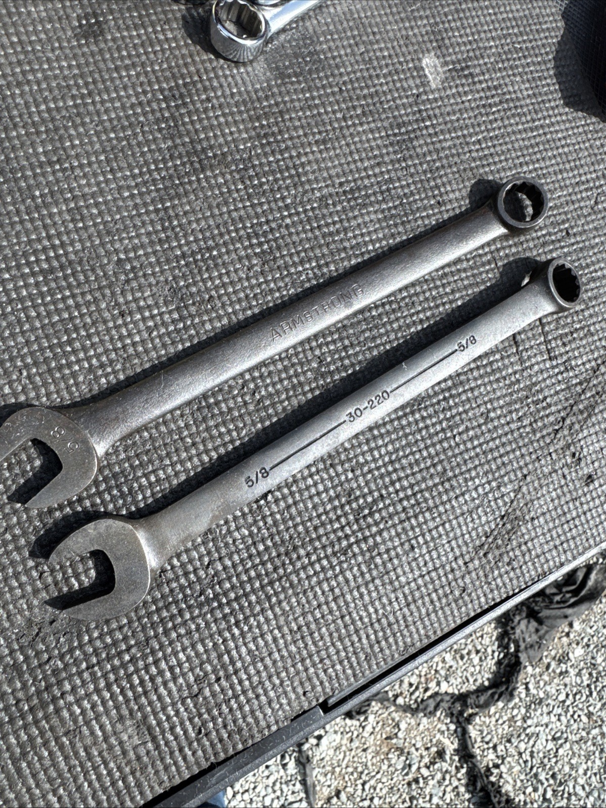 (2) ARMSTRONG Tools USA 5/8” Demo COMBINATION WRENCH 10 INCHES LONG 30-220