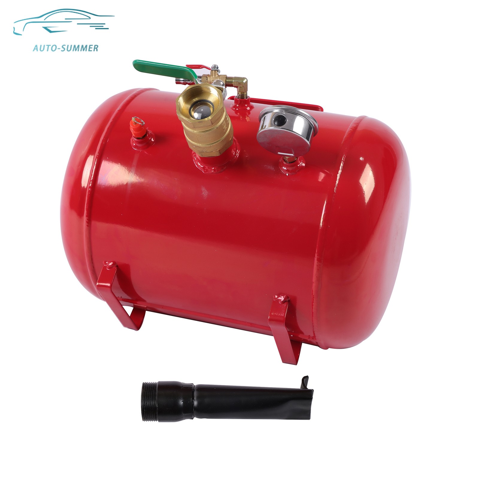 7.5 Gallon Air Tire Bead Blaster Seater Wheel Seating Tool Inflator Tank Red