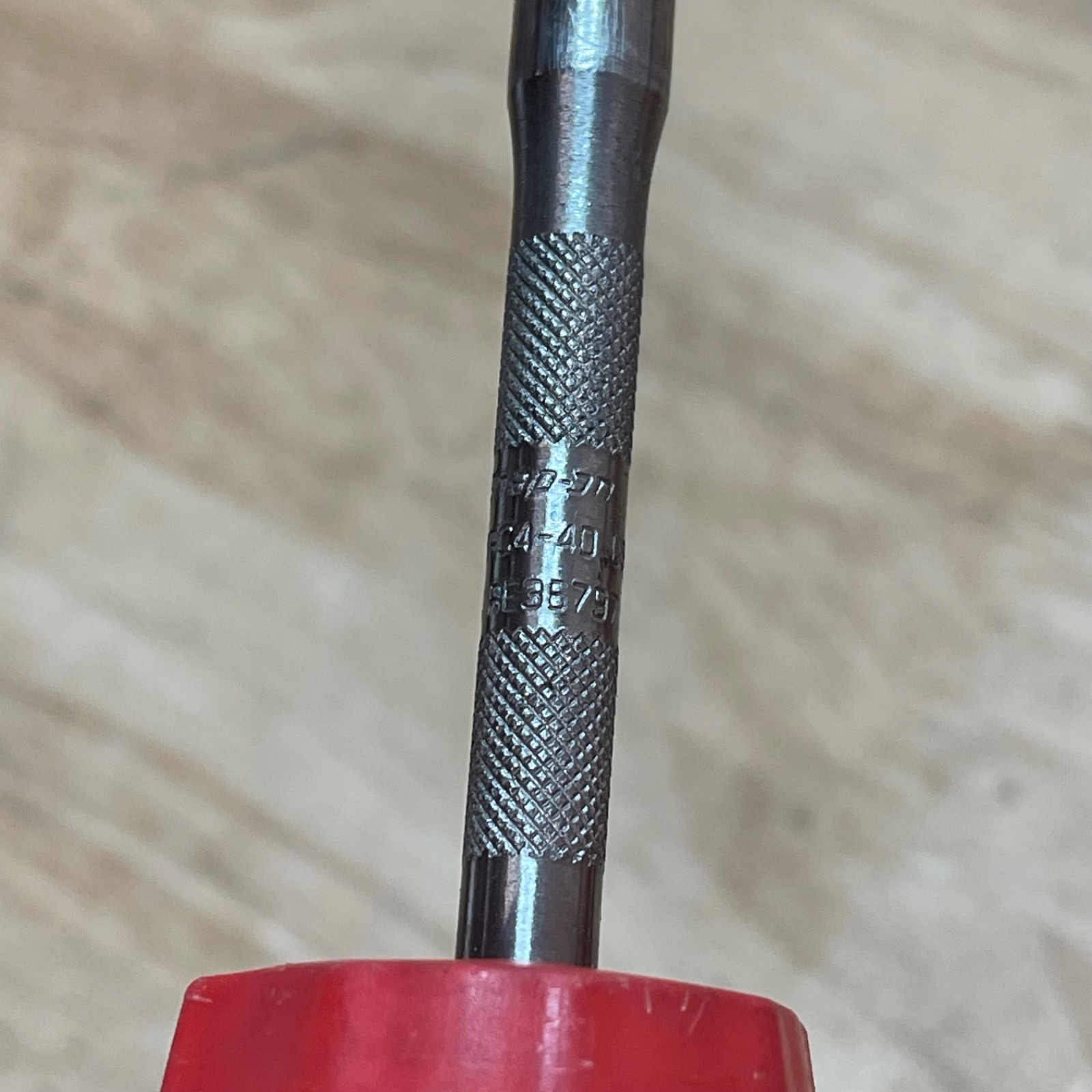 Snap On Tool SGDMRC4 Soft Grip Ratcheting Screwdriver Red & Black USA