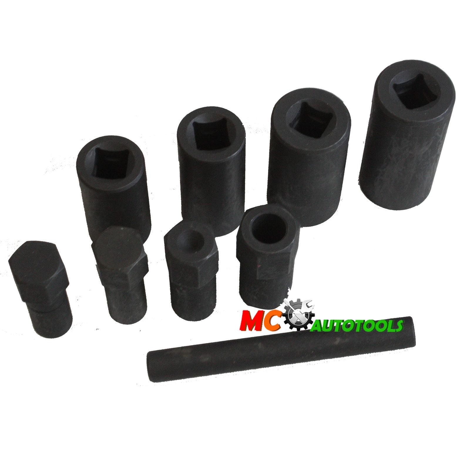 9Pc Master Hubcap Wheel Lock Removal Kit Ford GM Chrysler