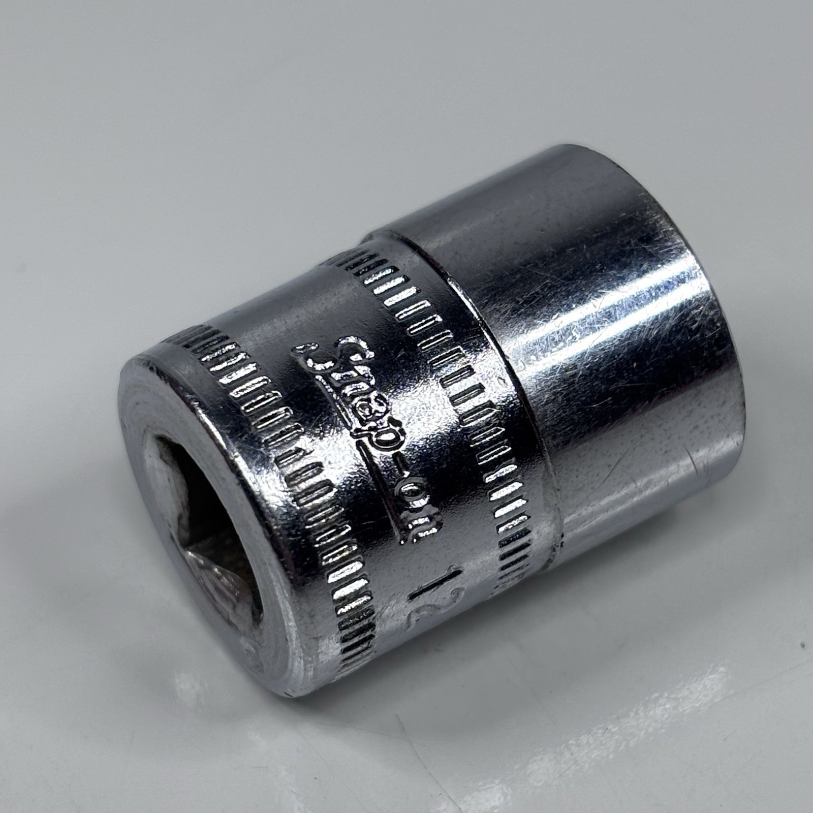 Snap On Tools TMM12 1/4 Dr 6Pt Metric 12mm Flank Dr Shallow Socket USA VTG 1980