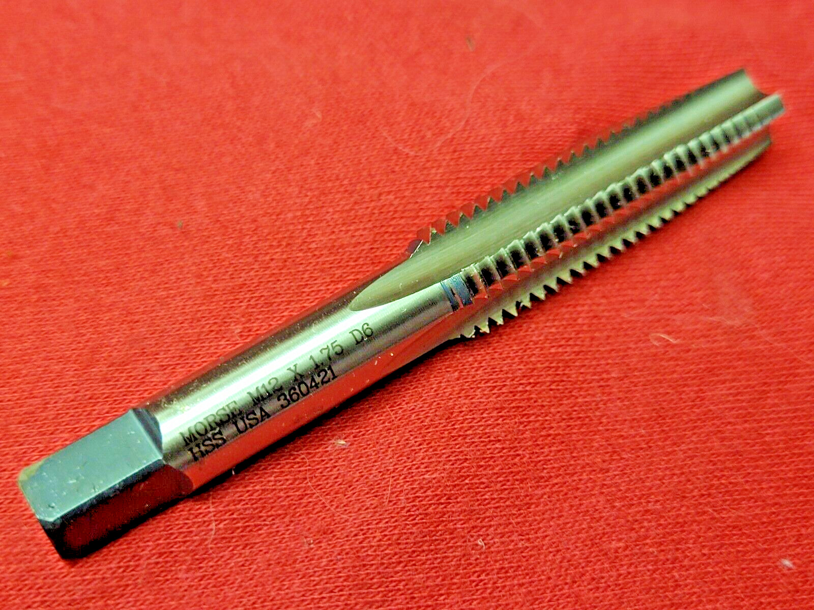 M12 X 1.75 12MM Taper Hand Tap Morse MT3838158 Tap HSS USA D6 Metric