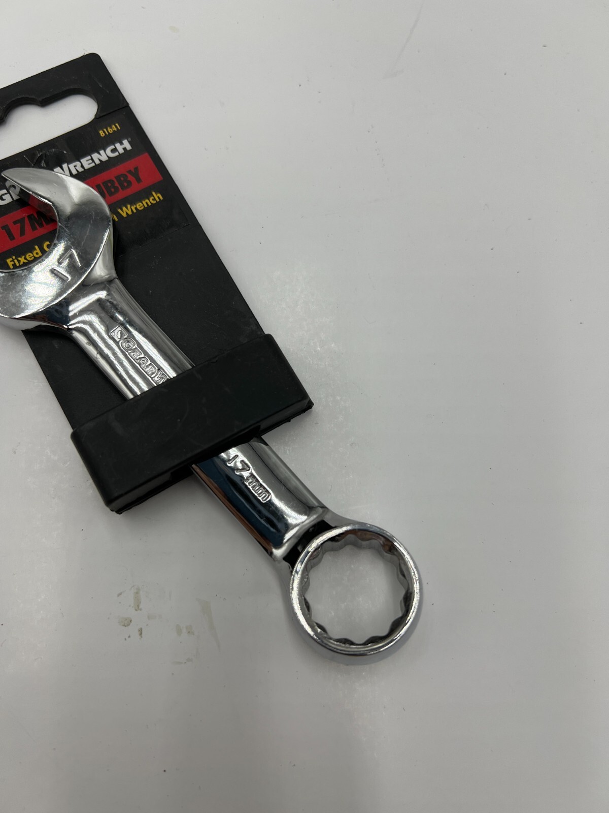 Gearwrench 81641 Stubby Combination Non-ratcheting Wrench 17mm Stubby