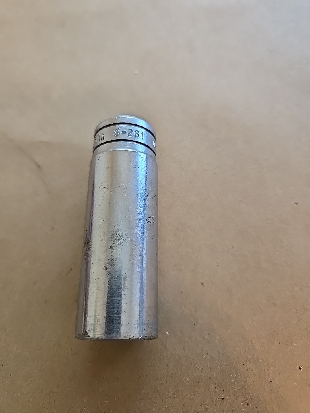 Snap On 1/2″ Drive 13/16″ 12PT SAE Deep Chrome Socket USA S-261