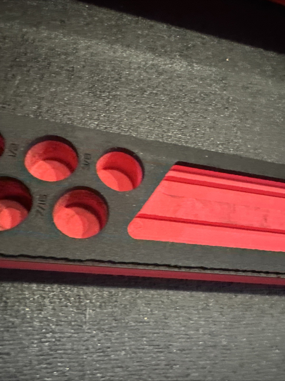 Snap-On Foam Tray, SAE 3/4, 5/8, 9/16, 1/2, 7/16, 11/16 and 3/8 in FMIMSW04B