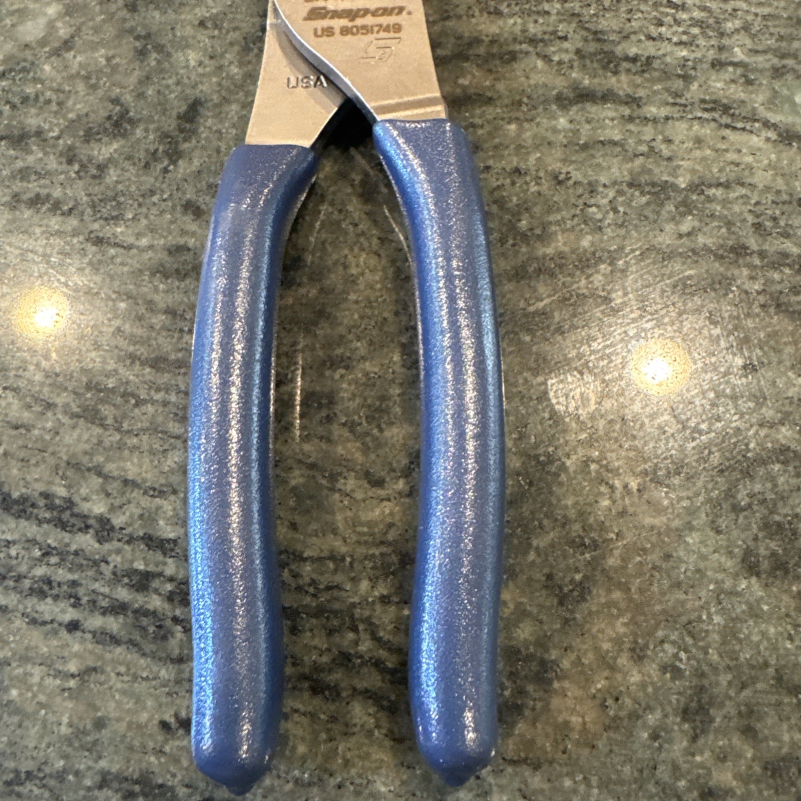Snap On ln47acf 9” talon grip®️ long nose slip joint pliers power blue new