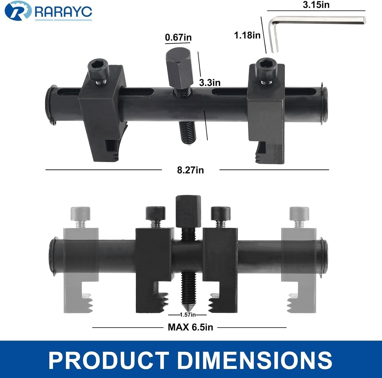 Adjustable Crankshaft Pulley Puller Tool – Heavy-Duty Drive Pulley Remover fo…