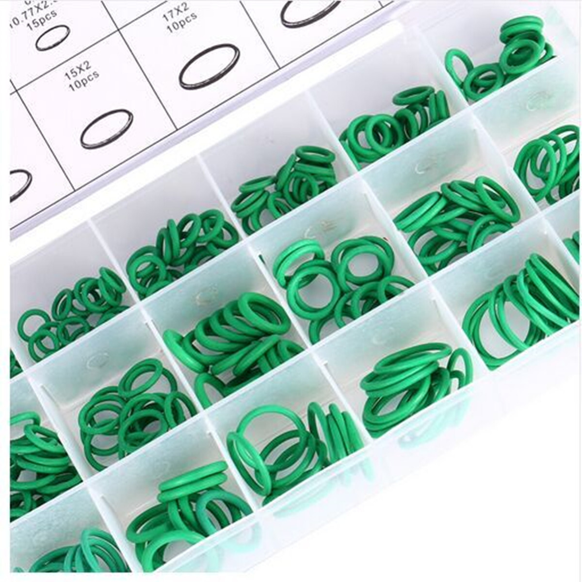 Car Air Conditioning Refrigerant A/C Repair O-Ring Seal Rubber Trim 270PCS Set