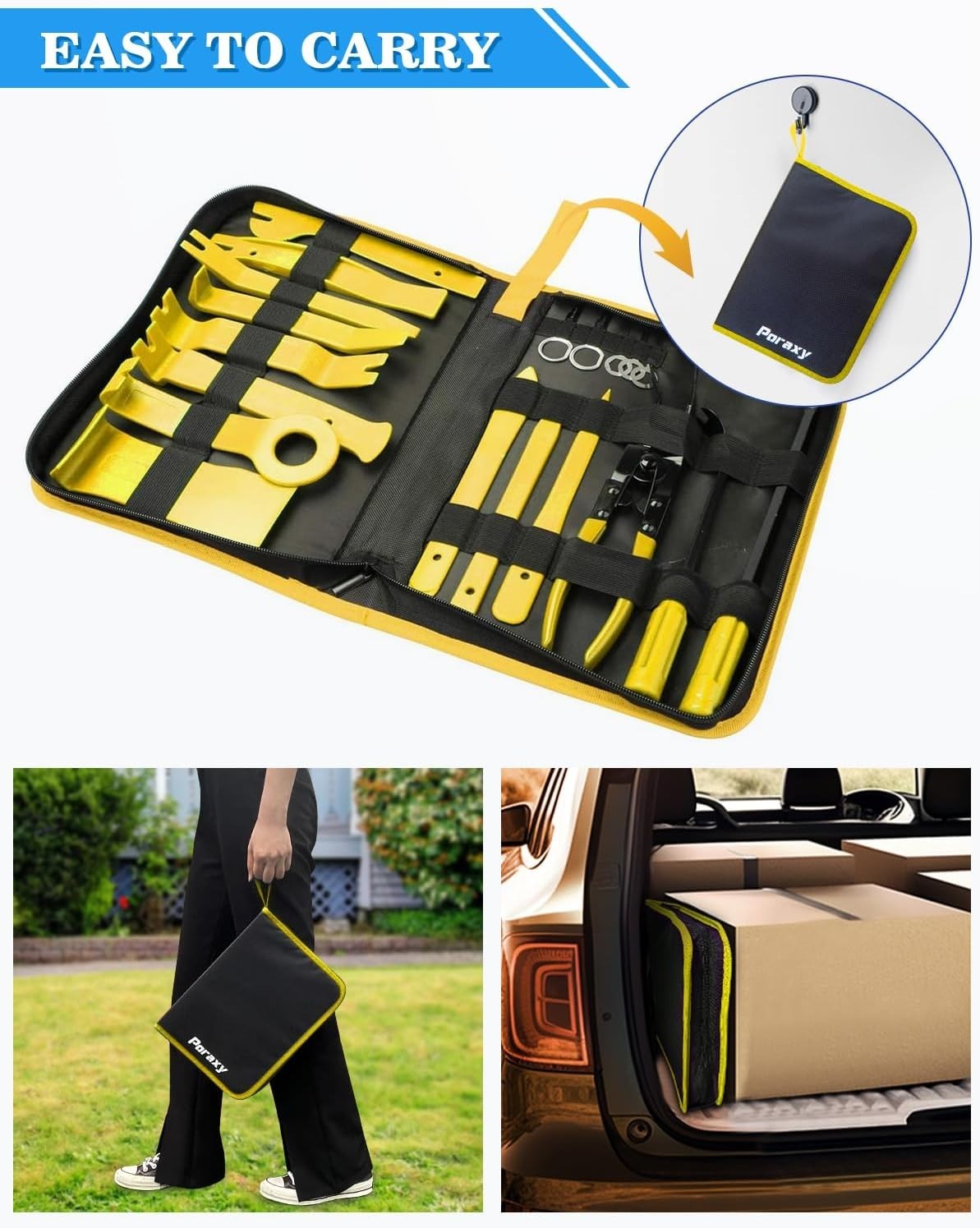 High-Quality Car Panel Door Trim Tools with Ergonomic Design & Storage Bag