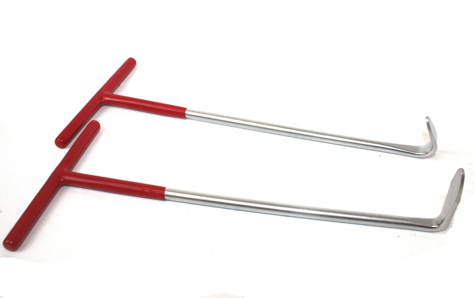2pc Exhaust Pipe Puller Tool Set T-Handle 90° & 120° Hooks for Exhaust Mount