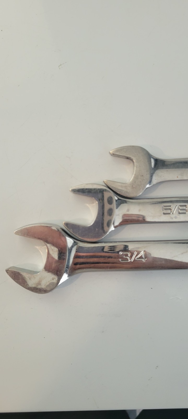 Set Of 3 Snap-On 12 Point SAE Size 9/16, 5/8, 3/4 Wrench OEX18B,OEX20B,OEX24B