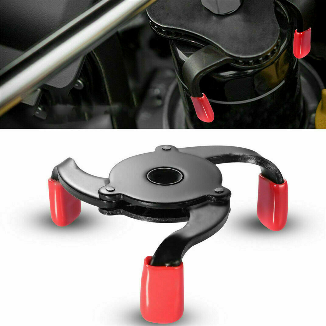 Universal 3 Jaws Oil Filter Wrench Adjustable Spanner Remover Removal Tool