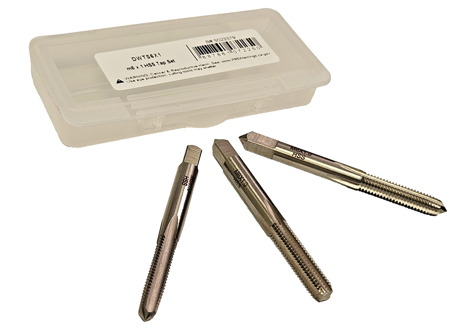 M6 x 1.0 Tap Set A1 469-0100 3PC Carbon Steel Taper Plug Bottom 6MM RH