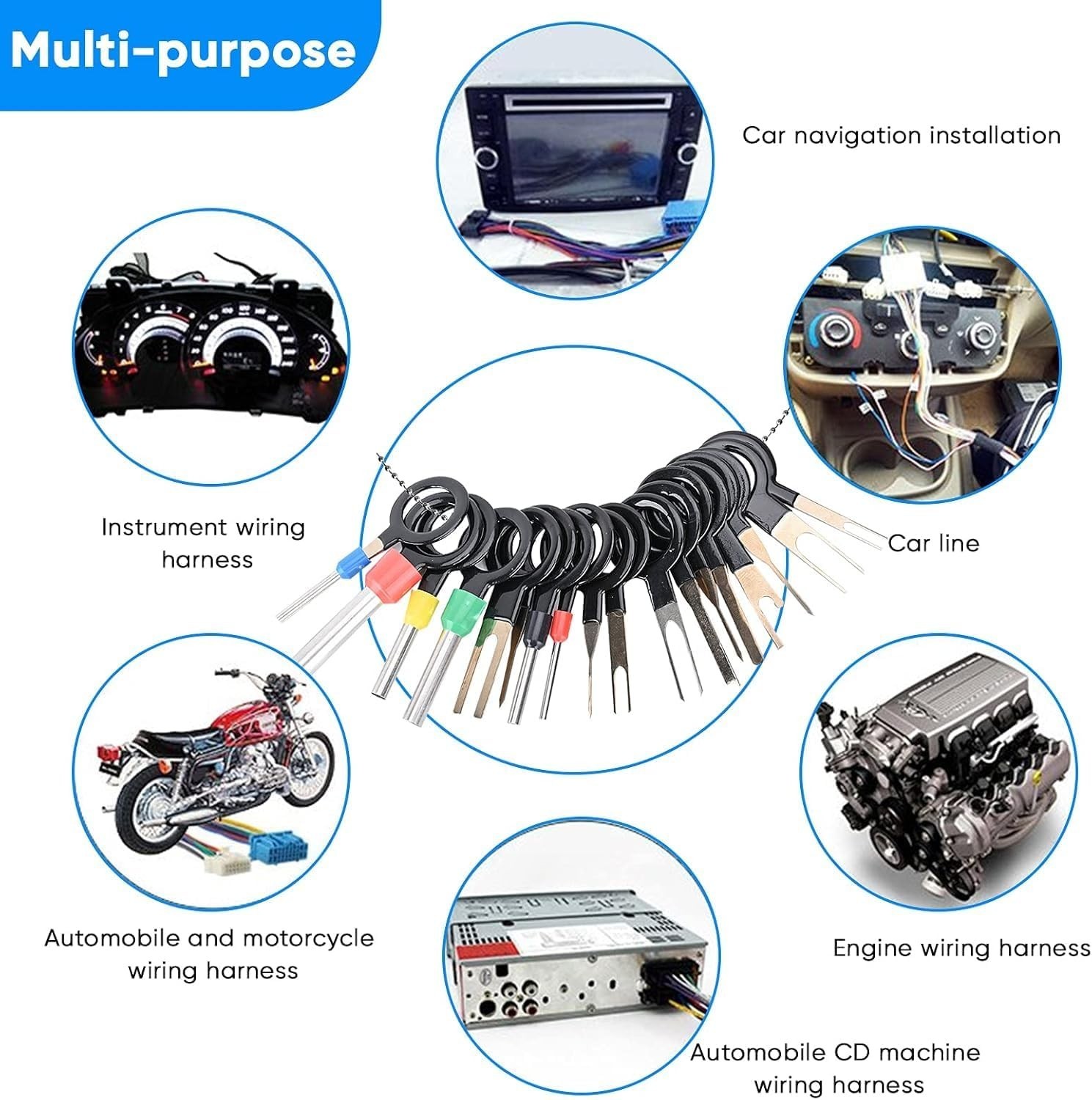 Comprehensive 82 Pcs Pin Extractor Set with Protective Case for Easy Storage
