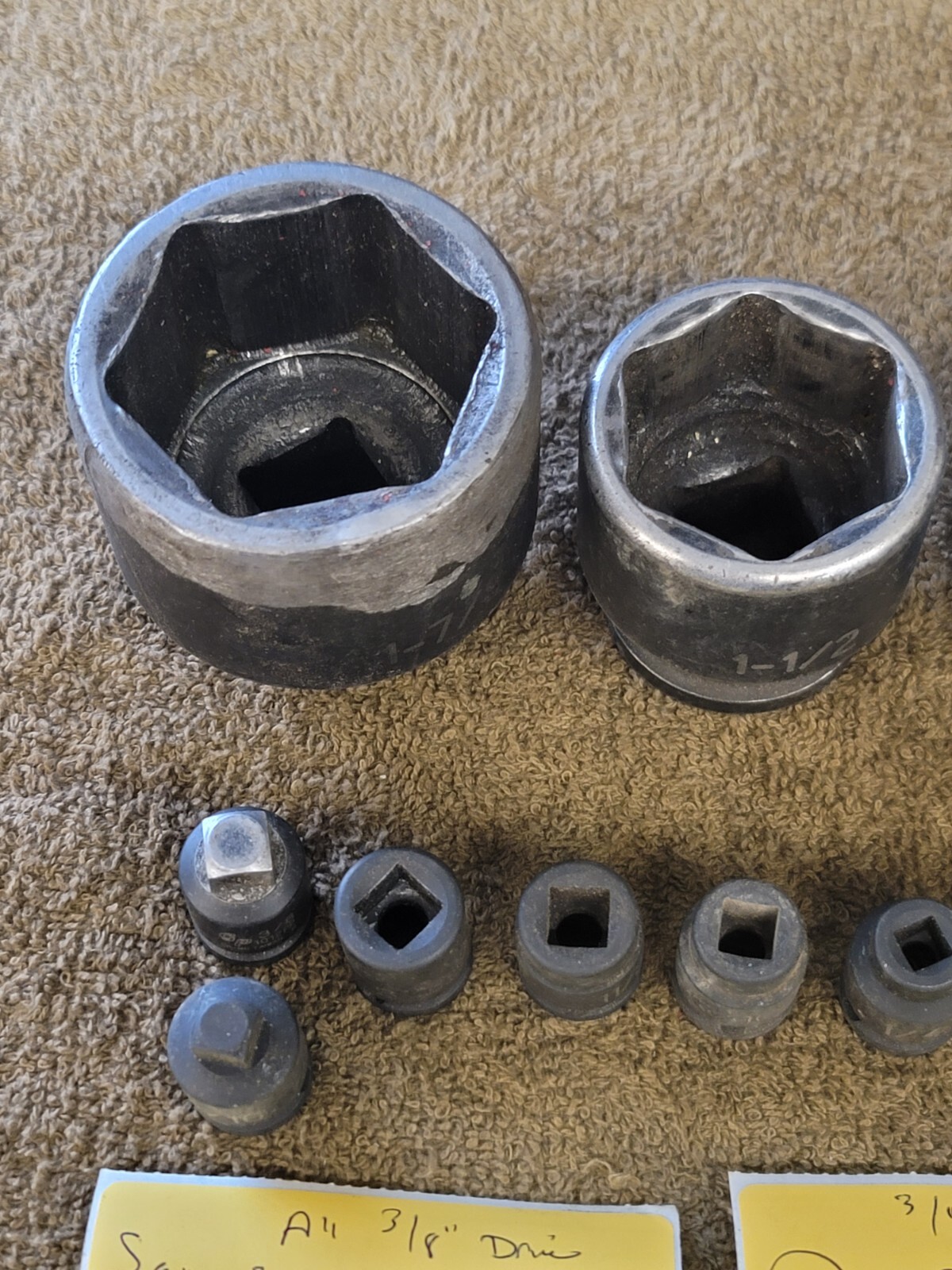 17 Gray Canada GP Impact Hex Socket 3/8 1/2 3/4″ Drive Sae 1-7/8 13/16 19mm 10 8