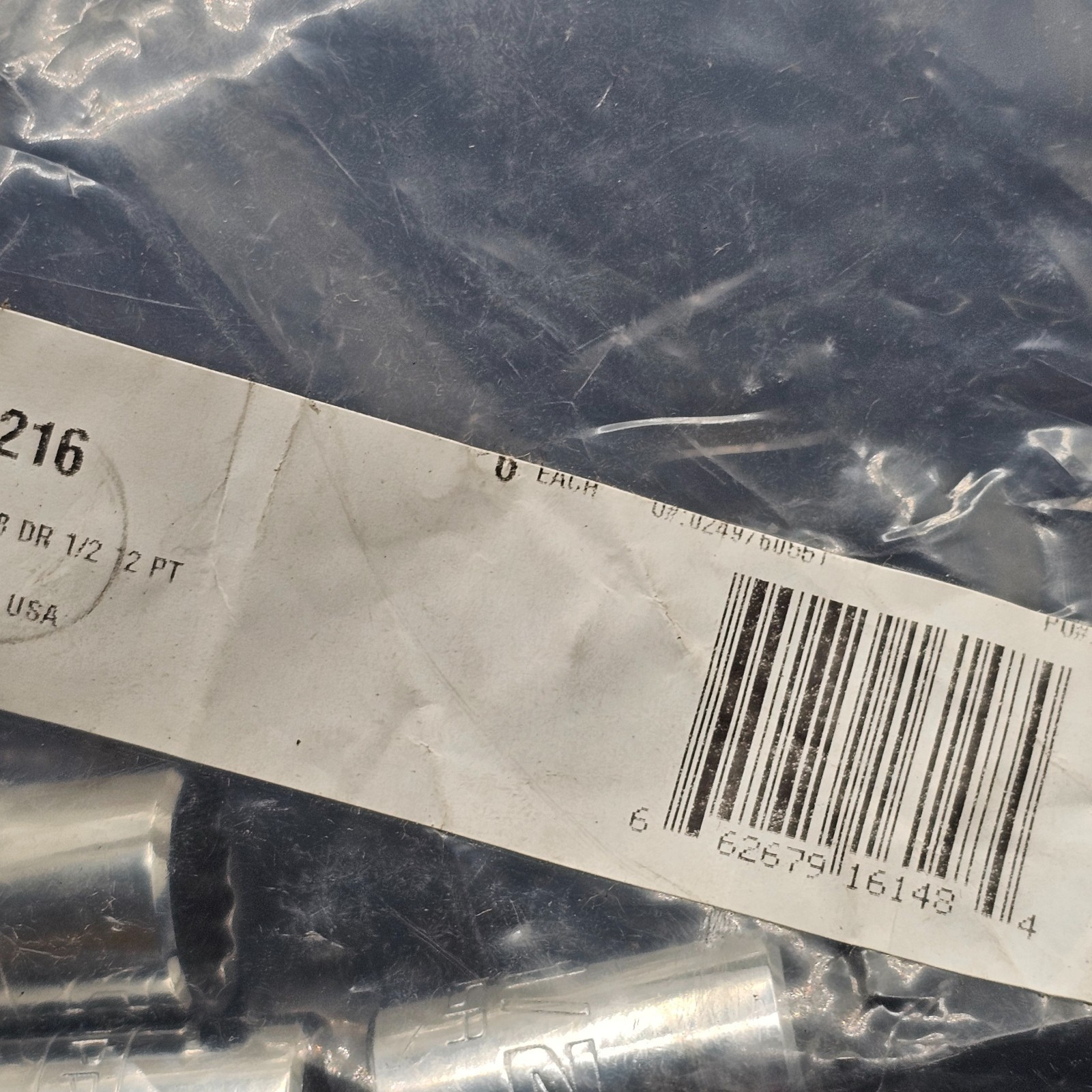 (QTY 6) Proto J5216: 3/8 in. Drive 12-Point 1/2 in. Socket – 1-1/9 in OAL
