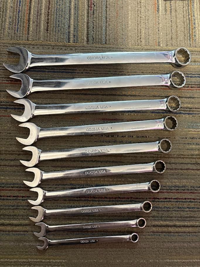 Snap-On 10 Piece Wrench Set 3/8-15/16