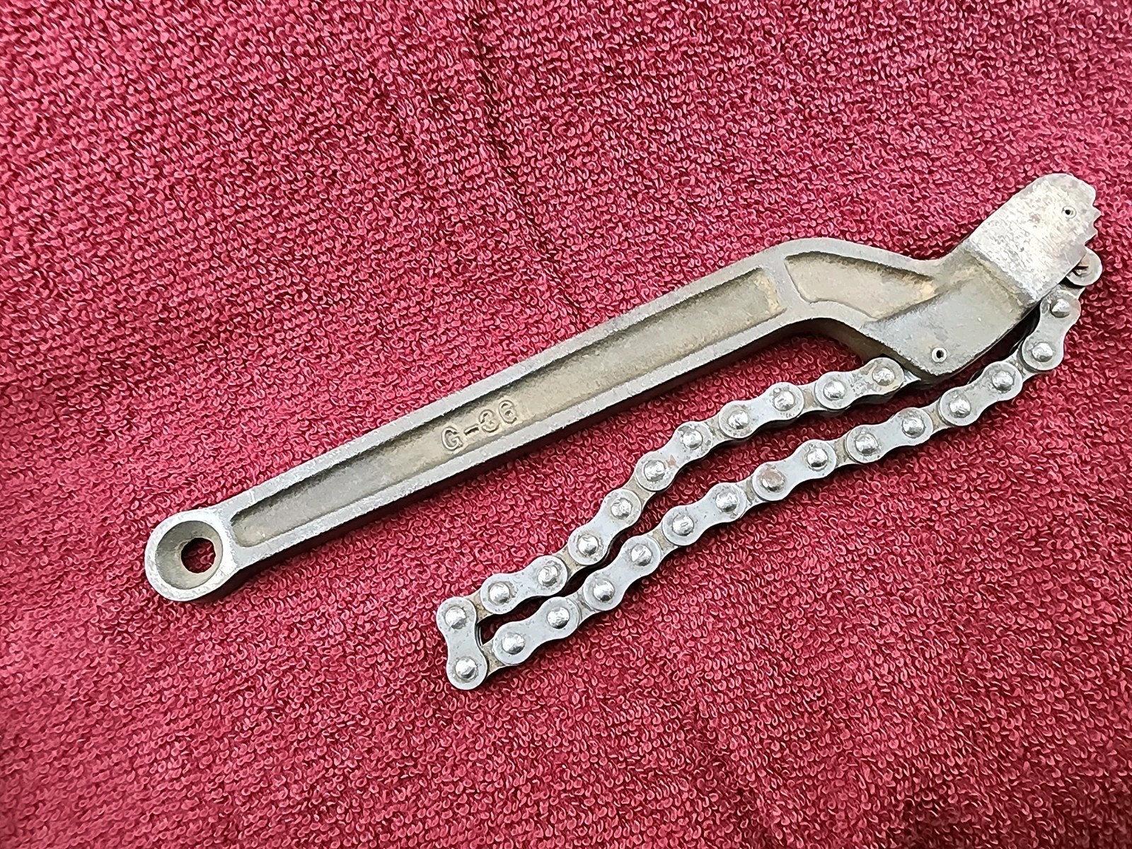 Vintage Ken-Tool Mfg. Co G-36 Chain Wrench 9” Body