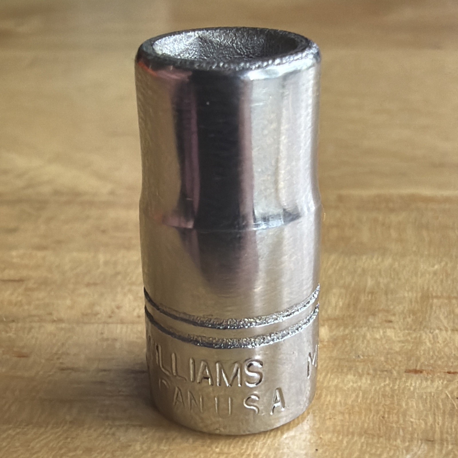 Vulcan x Williams Tools 7mm Shallow Socket 1/4″ Drive 6 Point MM-607 Vtg USA