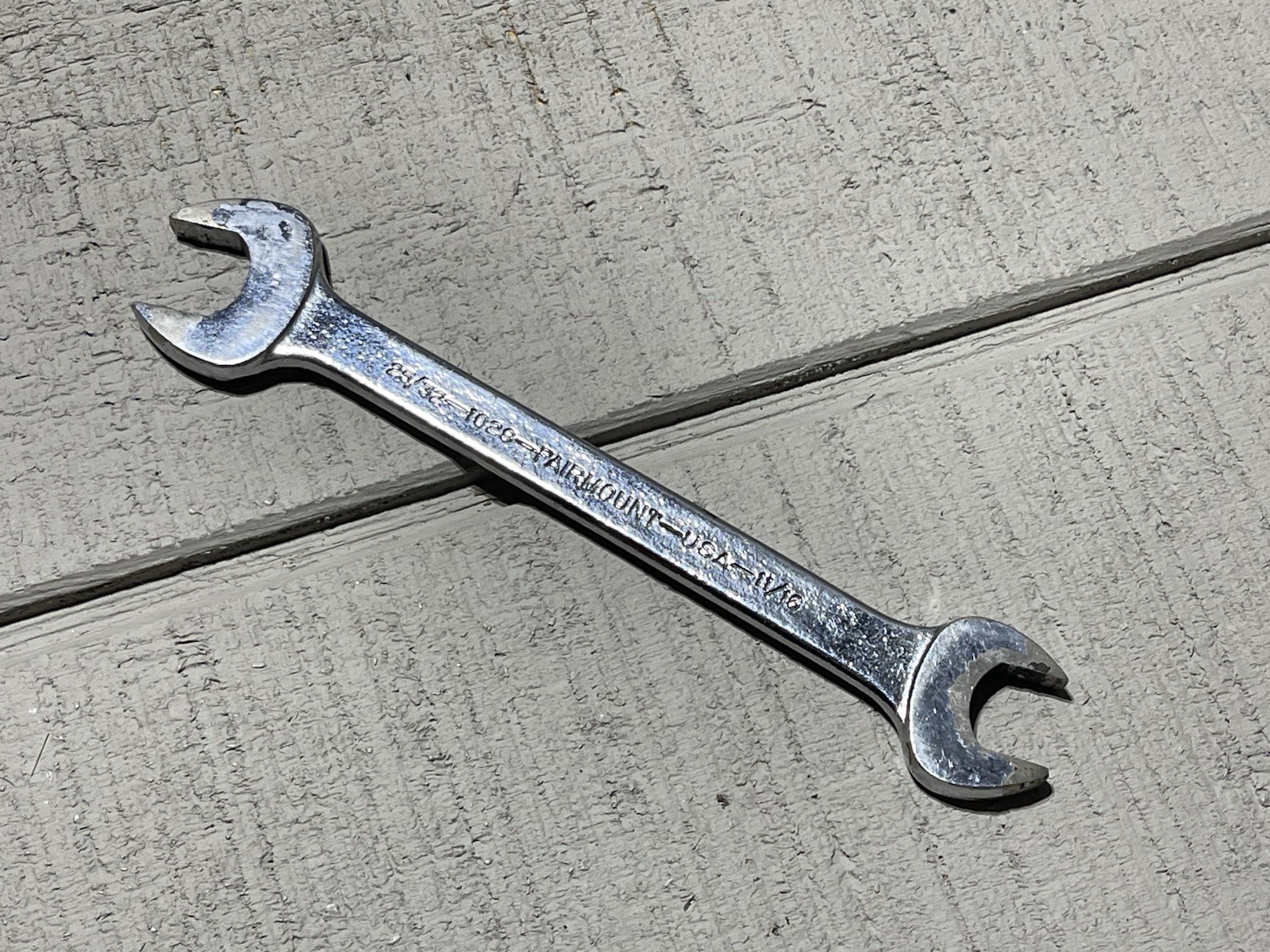 Fairmount Tools USA 1029 SAAE 25/32″ x 11/16″ Open End Wrench, Nice!