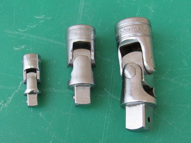SNAP ON 103UFTS 1/4″ 3/8″ 1/2″ 3 PIECE UNIVERSAL SWIVEL JOINT SET TMU8 FU8A S8