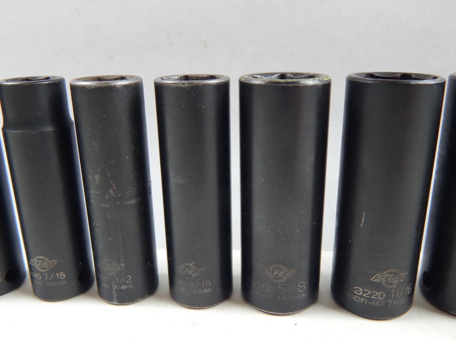 Sunex 3/8” Drive Deep Impact Socket Set 5/16” to 1” SAE & Metric 8mm-22mm 23pc*