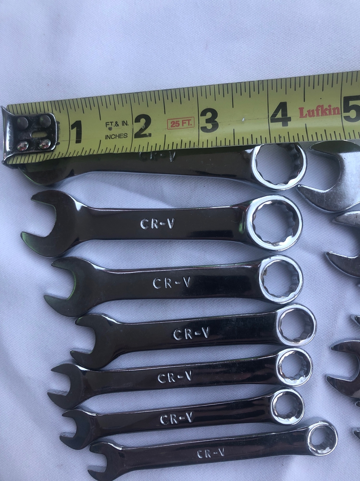 CR-V Pittsburgh alloy steel mix different sizes combination wrench tools 12 poin