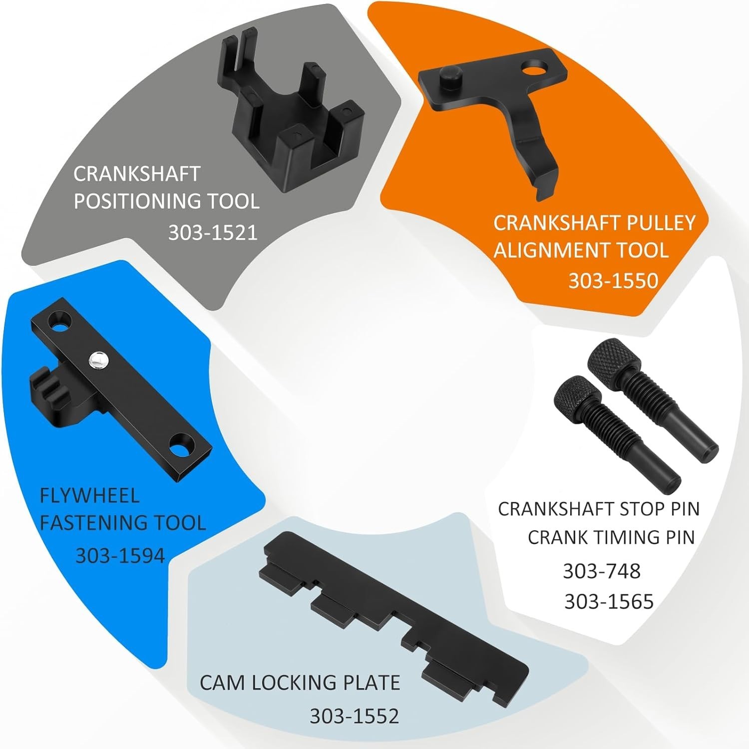 Camshaft Timing Tool Kit for Ford, Volvo, Land Rover – OEM Replacements