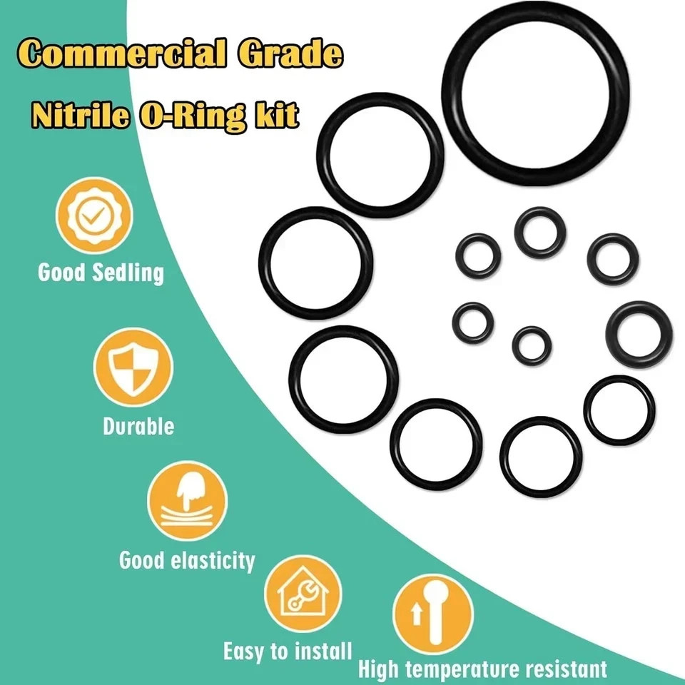 1020 Pcs O Ring Kit 20 Size Nitrile Rubber O Ring Assortment Set for Car