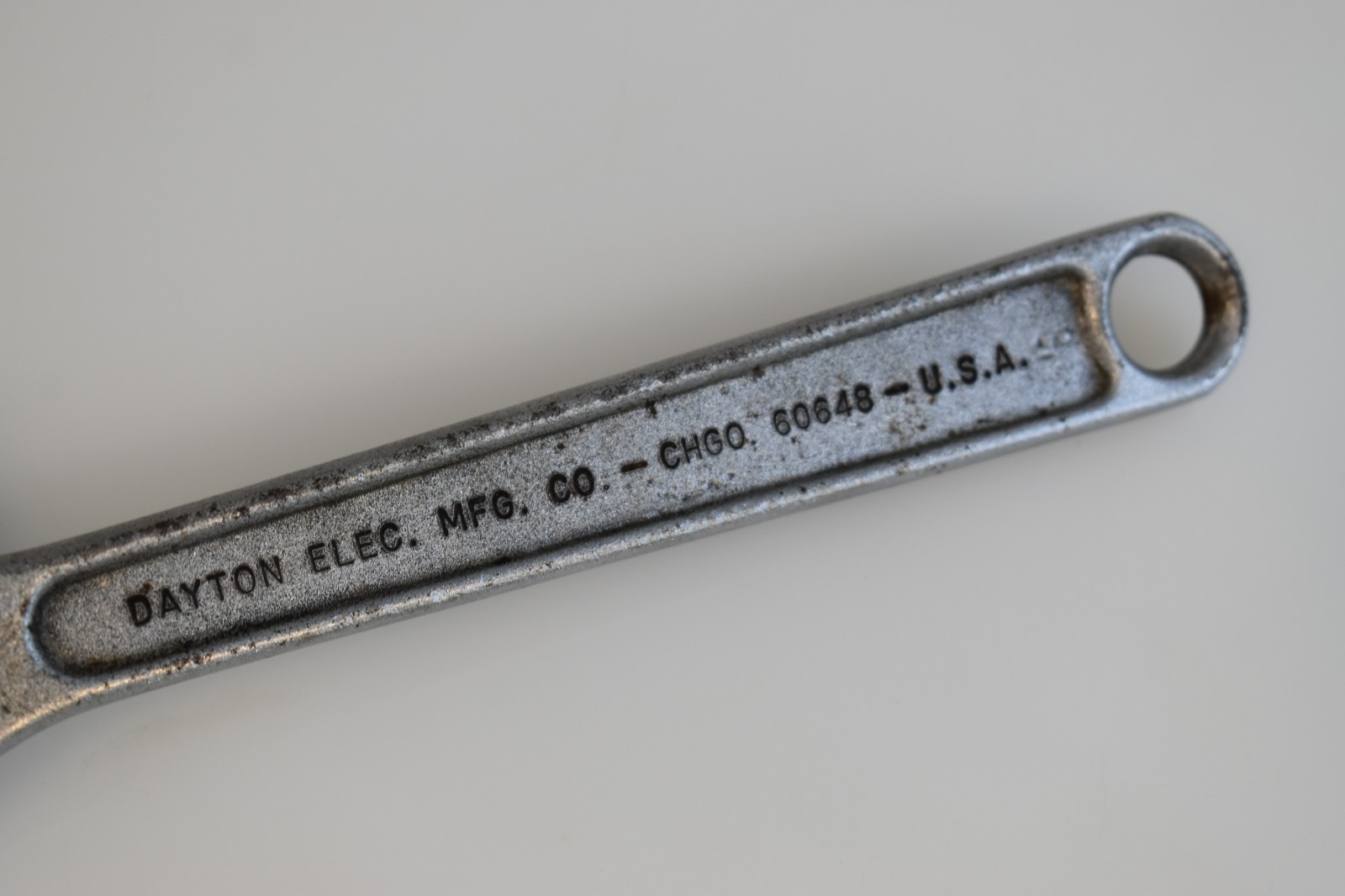 Dayton Tools 4X055 10″ Adjustable Wrench Locking Button Vintage USA