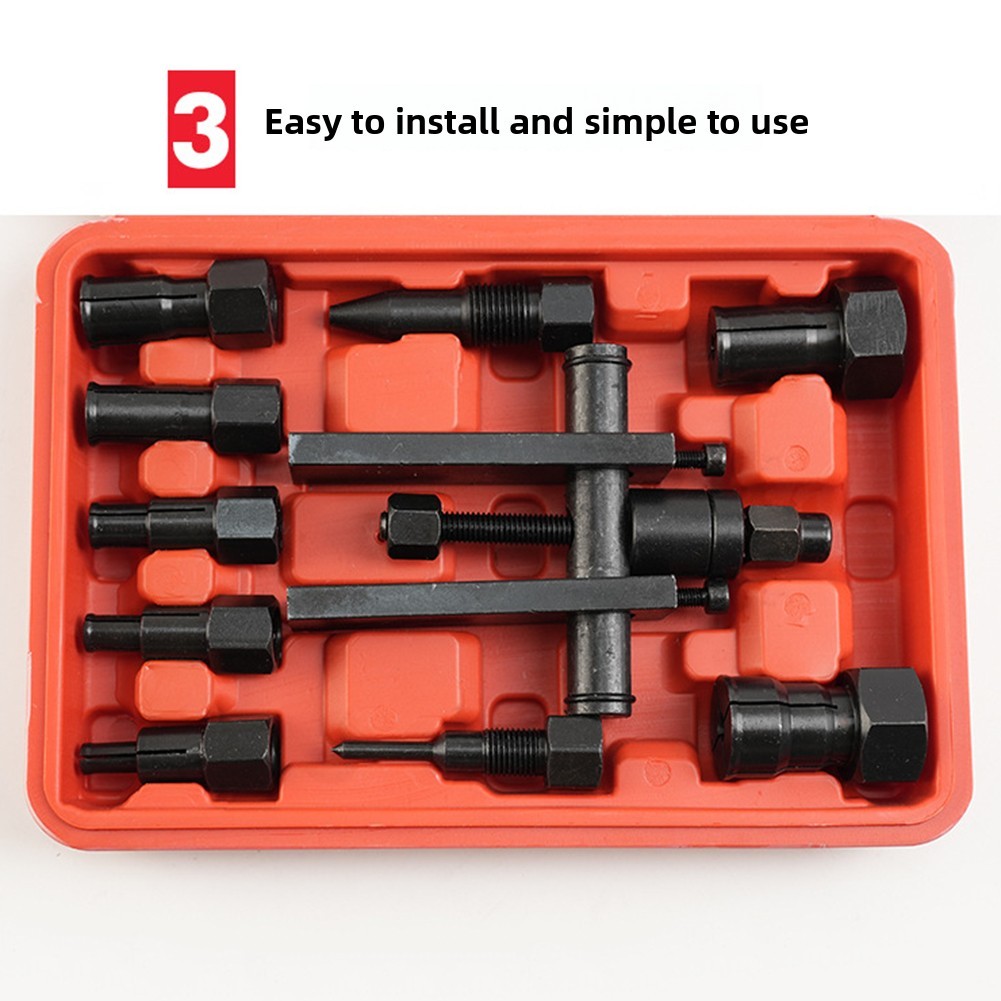One Set 10 Piece Inner Bearing Pullers Set Manual Bearing Removal Tools for