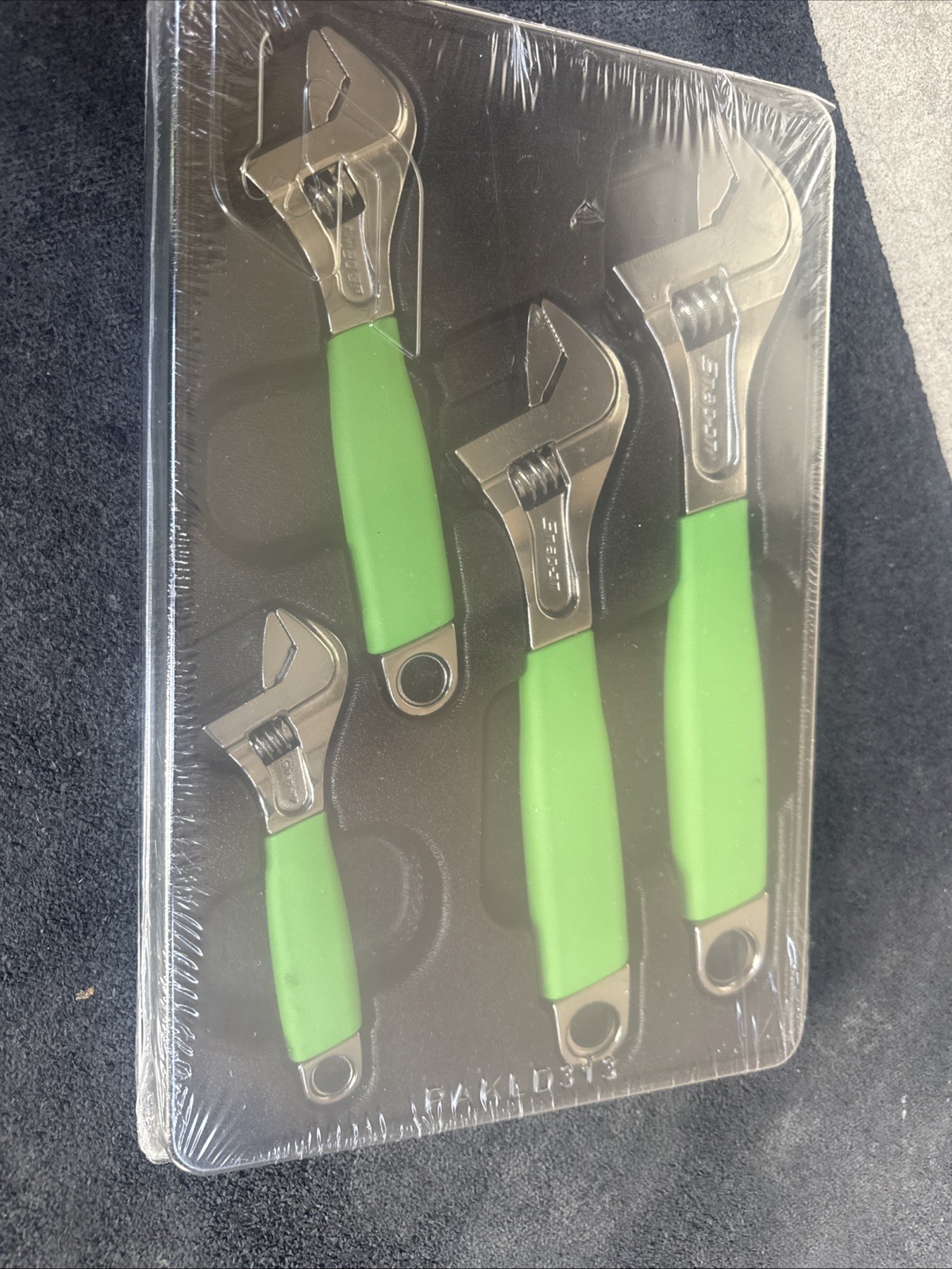 For SNAP ON FADH704C G GREEN 6″ 8″ 10″ 12″ Flank Dr Plus Adjustable Wrench Set