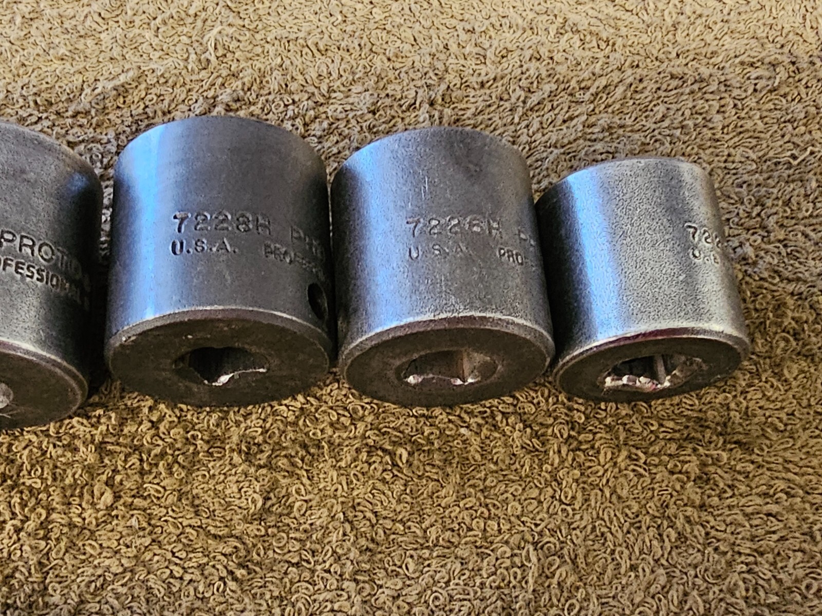 12 Proto Professional Impact Socket Set 3/8″ Drive Sae 1″ 7/8 3/4 5/8 1/2 5/16