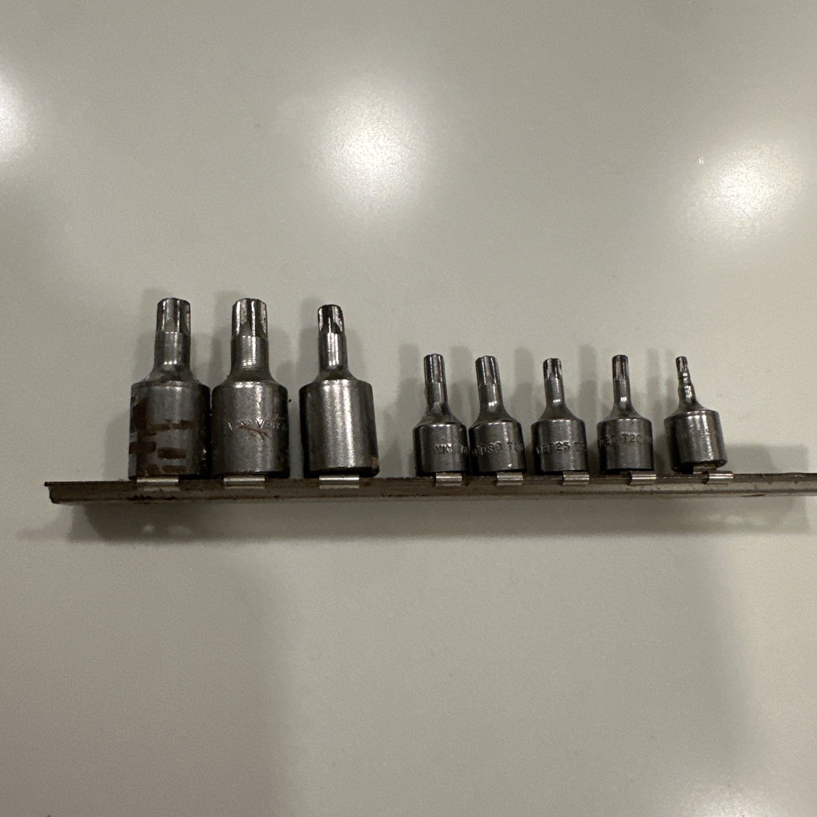 VIM tools 8pc. torx bit set – replaceable bits- 1/4 in. and 3/8 in. drivers. USA
