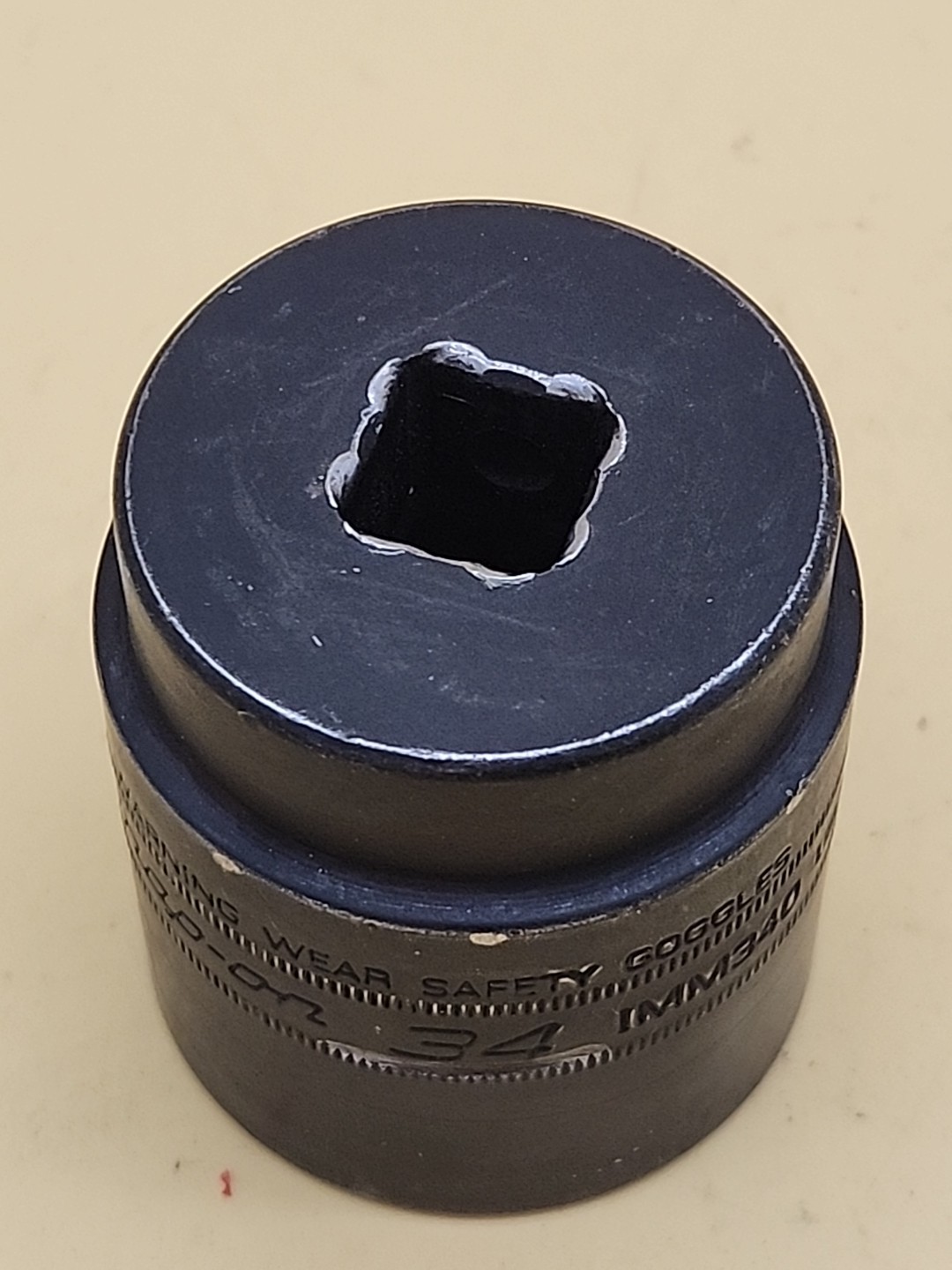 Snap-on Tools 1/2″ Drive 34mm Metric 6pt Shallow Impact Socket IMM340 USA