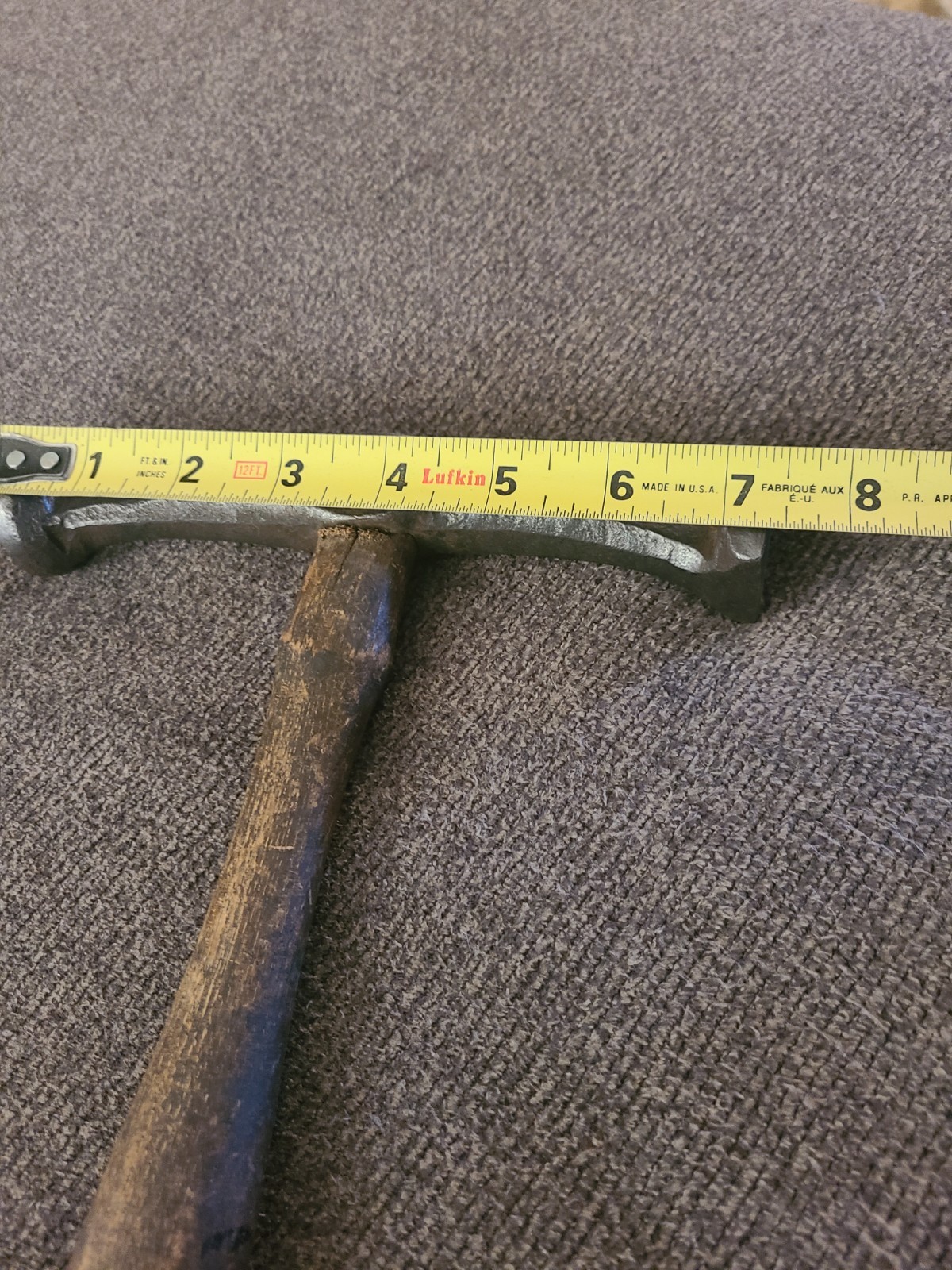 Vintage Auto Body Sheet Metal Hammer. 7.5″ Head. 1lb 10oz. K3