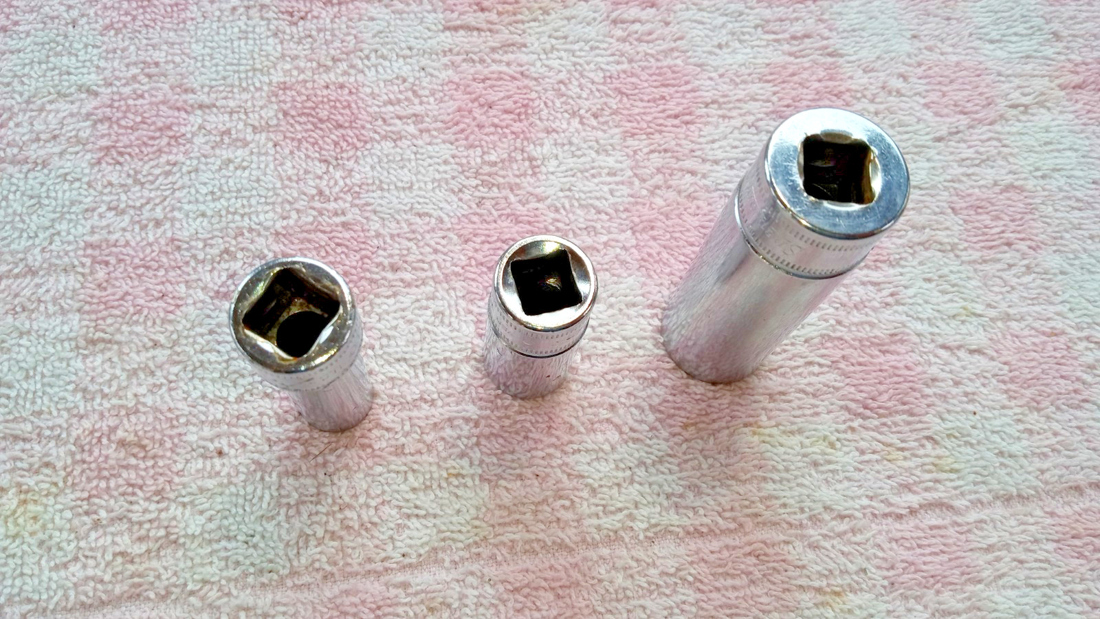 SNAP-ON MM DEEP SOCKETS 10 13 17 3/8dr 6/12 pt SEE DESC DECENT USED COND gift he