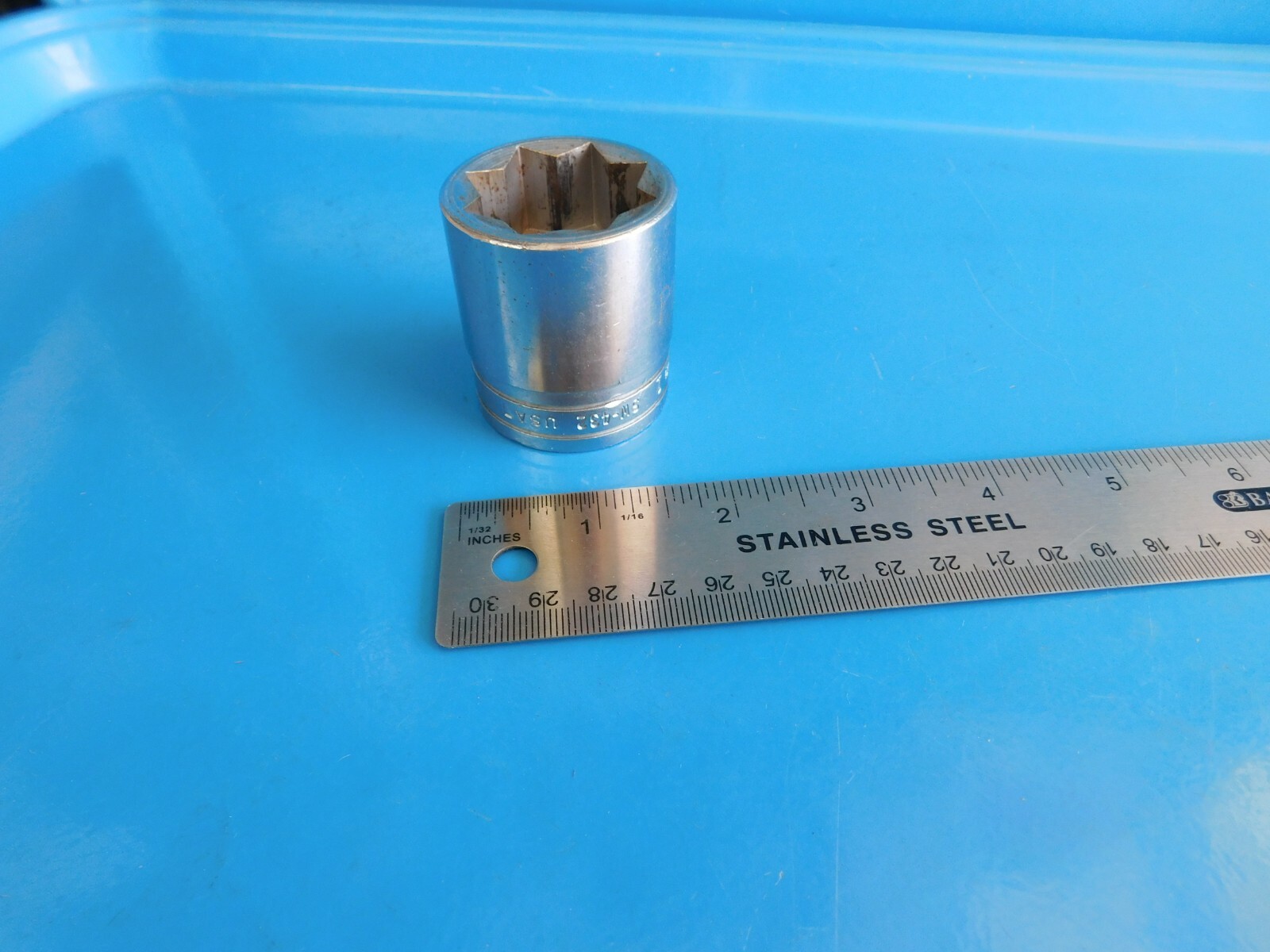 USED ,SNAP ON TOOLS » 1 IN. » DBL. SQUARE 1/2 IN. DR. SOCKET , PART #SW432