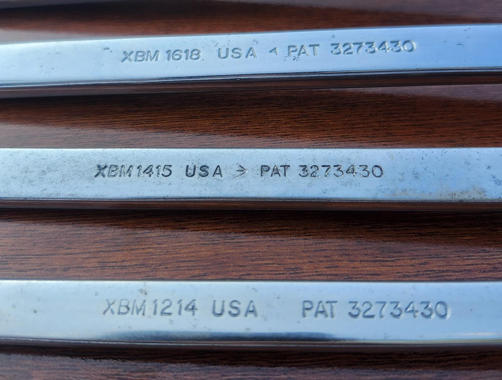 Snap On XBM1011-1719 10-19mm 12 Point 6 Piece 10° Offset Box End Wrench Set USA