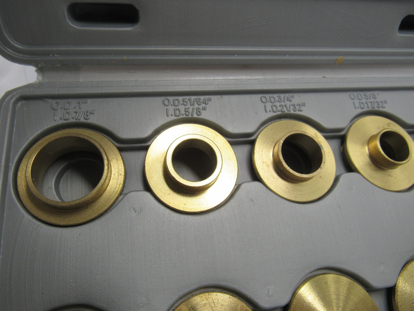 Shop Fox Brass Bearing Seal Driver Set w/ Case Automotive Bushing Tool Kit