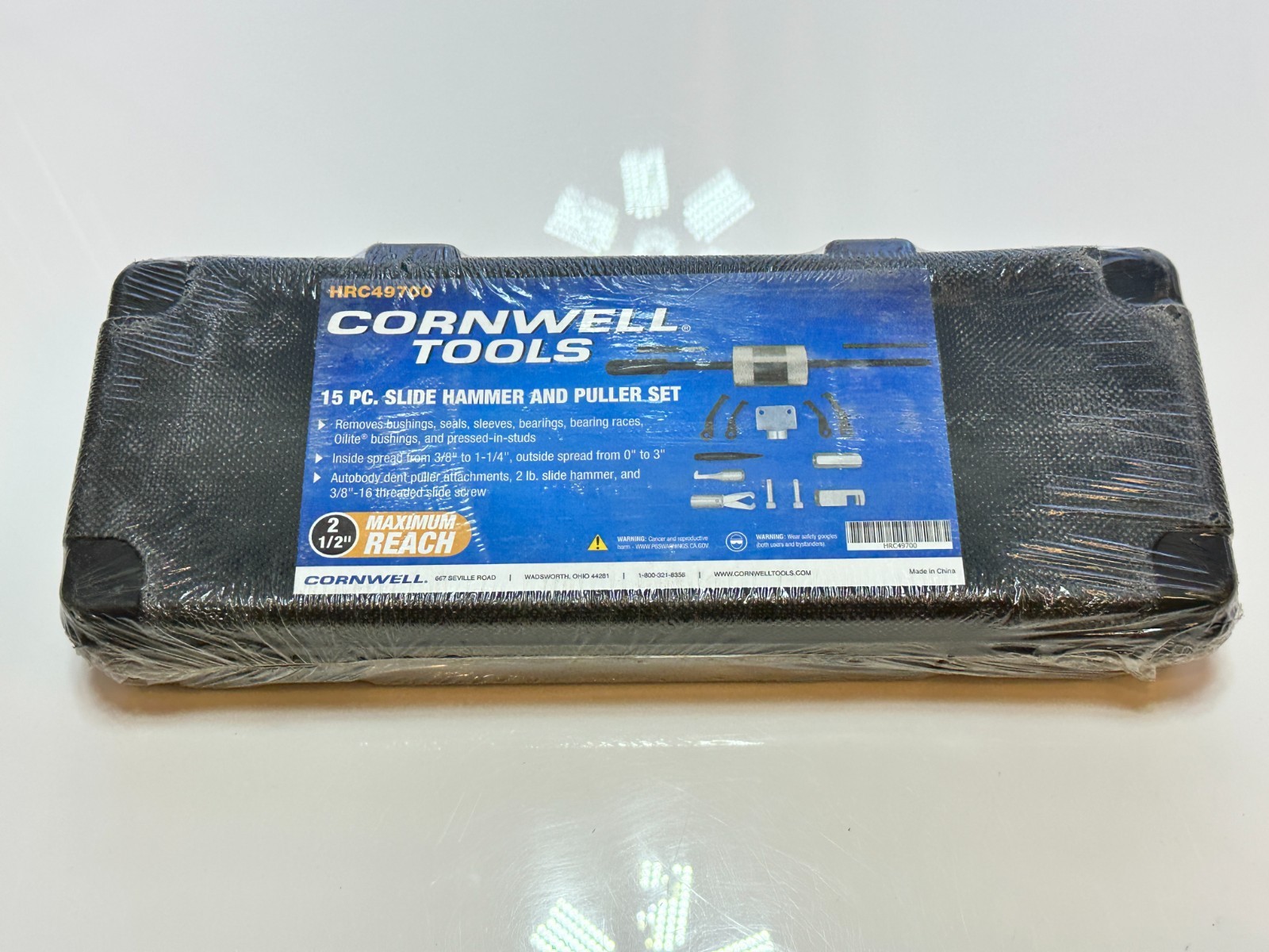 NEW Cornwell Tools HRC49700 15pc Slide Hammer & Puller Set