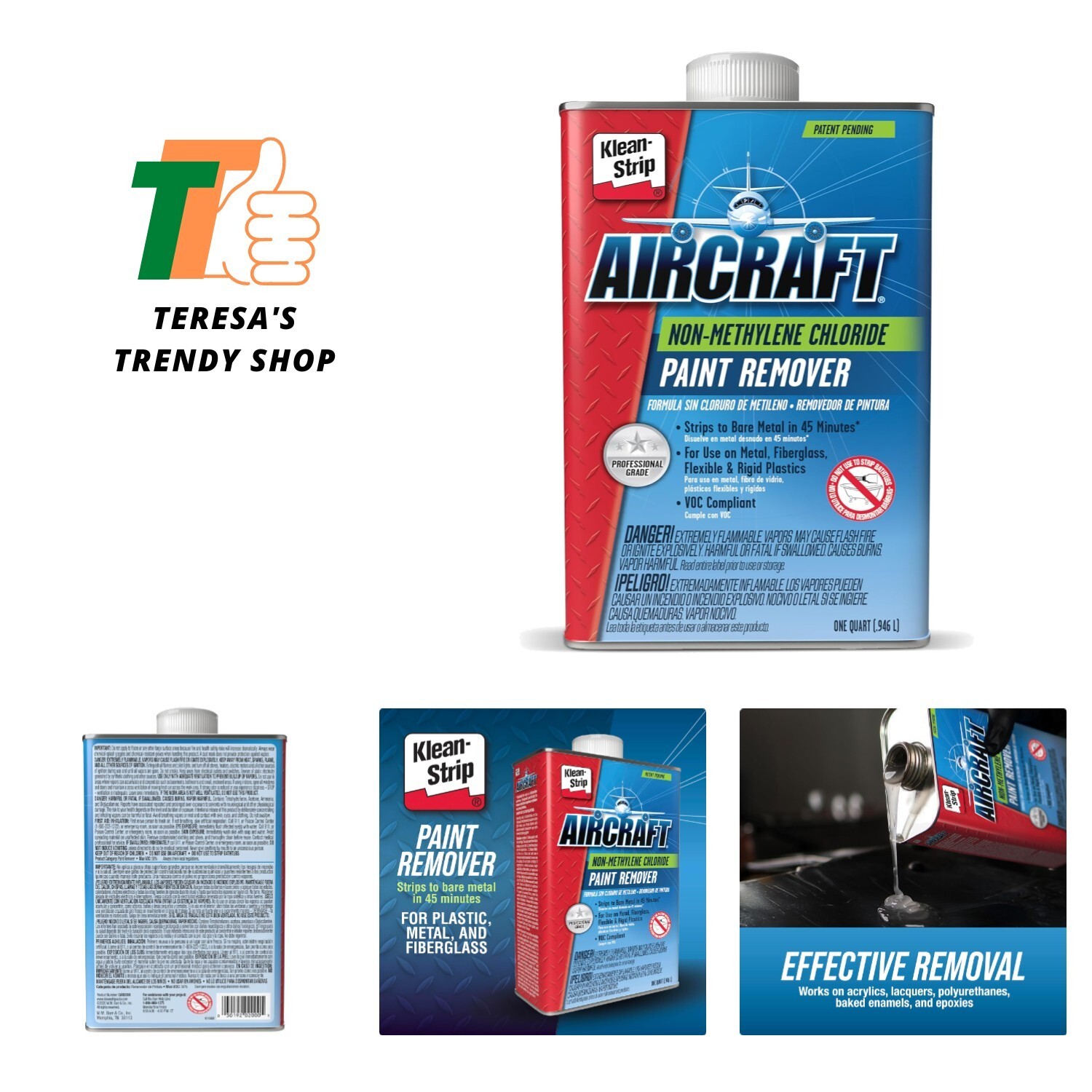 Aircraft Paint Remover Professional Grade Paint Stripper For Cars & Metal