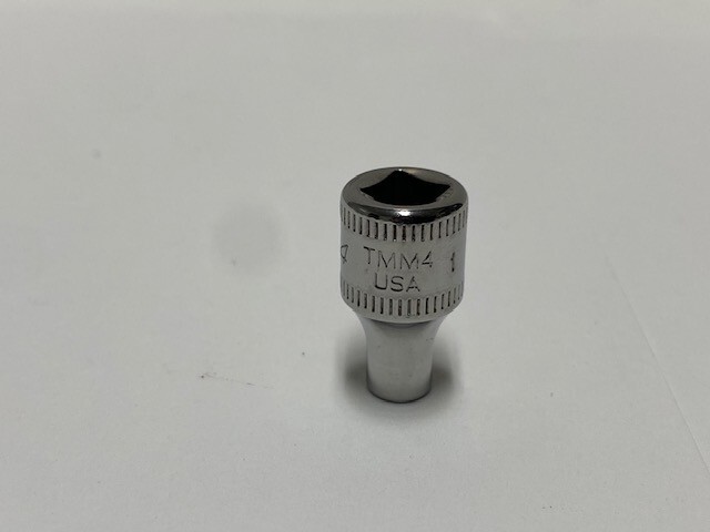 Snap-On TMM4 1/4″ Drive 6-Point Metric 4 mm Flank Drive® Shallow Socket