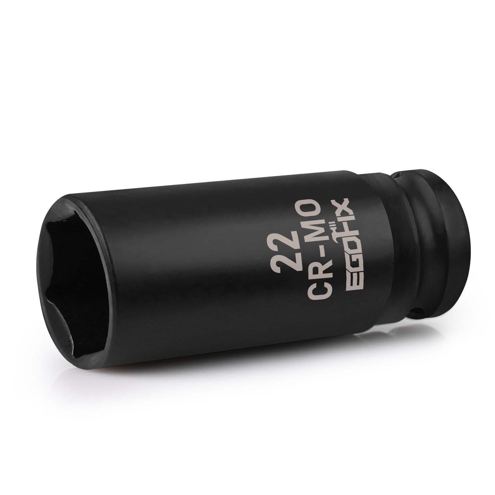 EGOFIX 22mm Socket 1/2″ Drive Deep Impact Metric Socket,CR-MO 22mm,