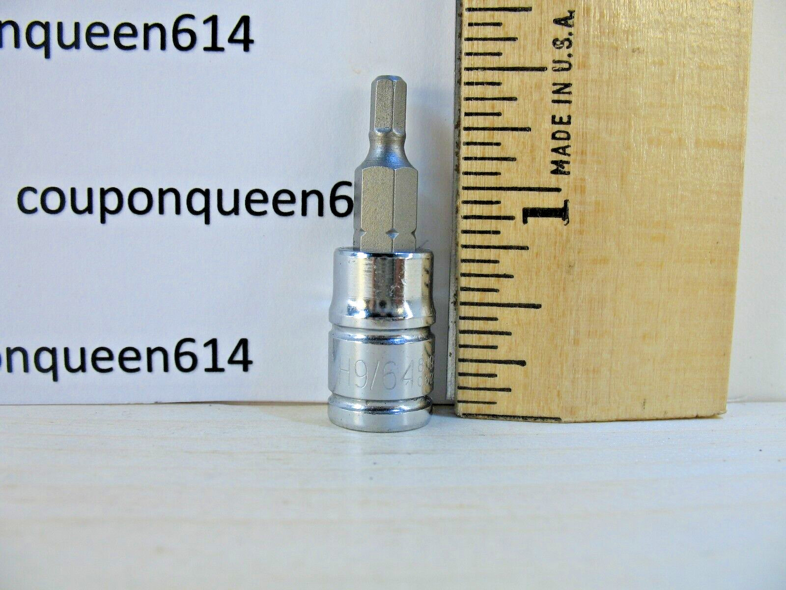 KOBALT 81955-0622, 1/4″ Drive Hex Bit Socket 9/64″ – Brand New