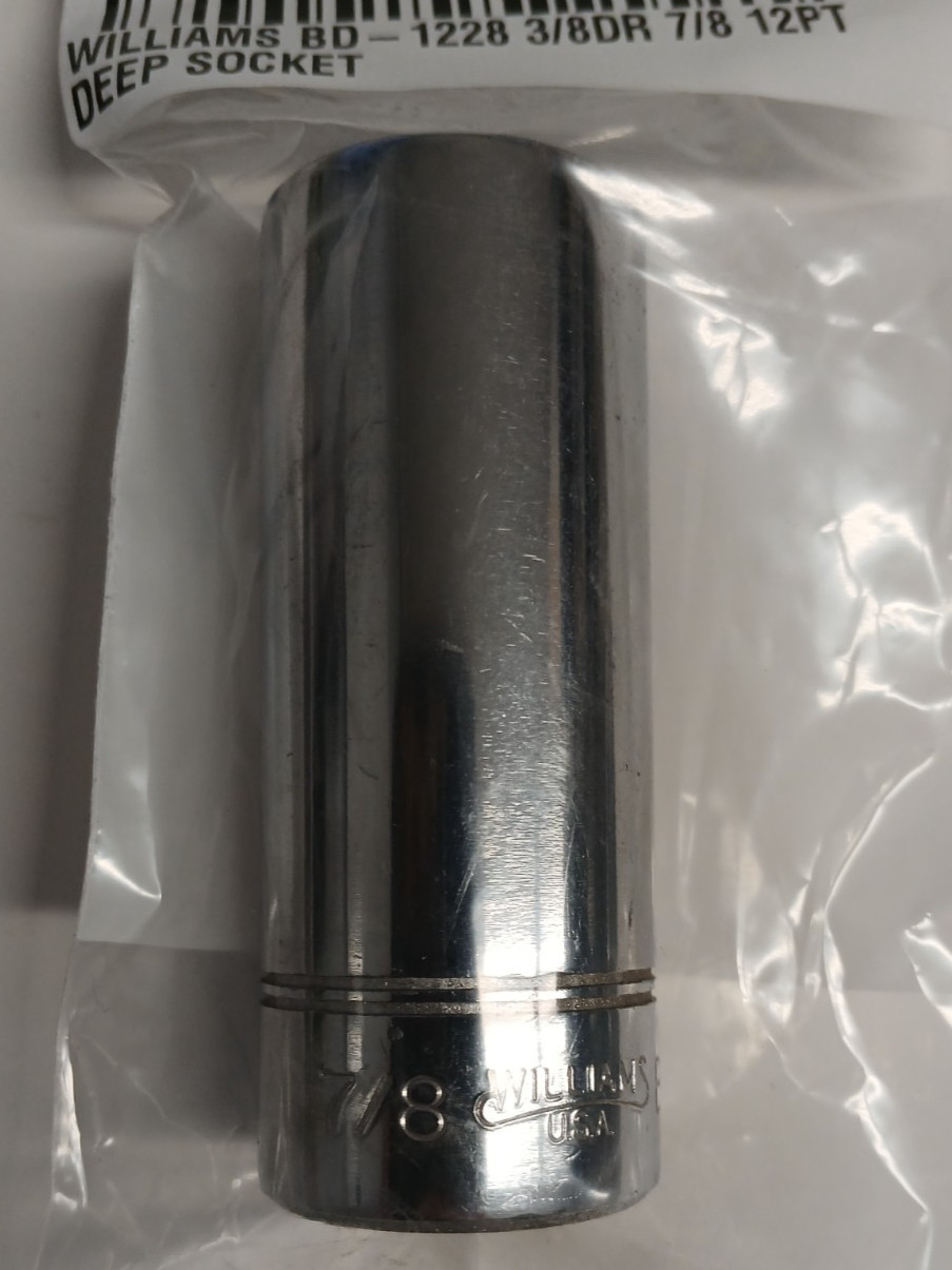 WILLIAMS TOOLS SD1234 – 1-1/16”, SAE, 1/2″ DR., DEEP, 12 PT., SOCKET-USA-NICE-