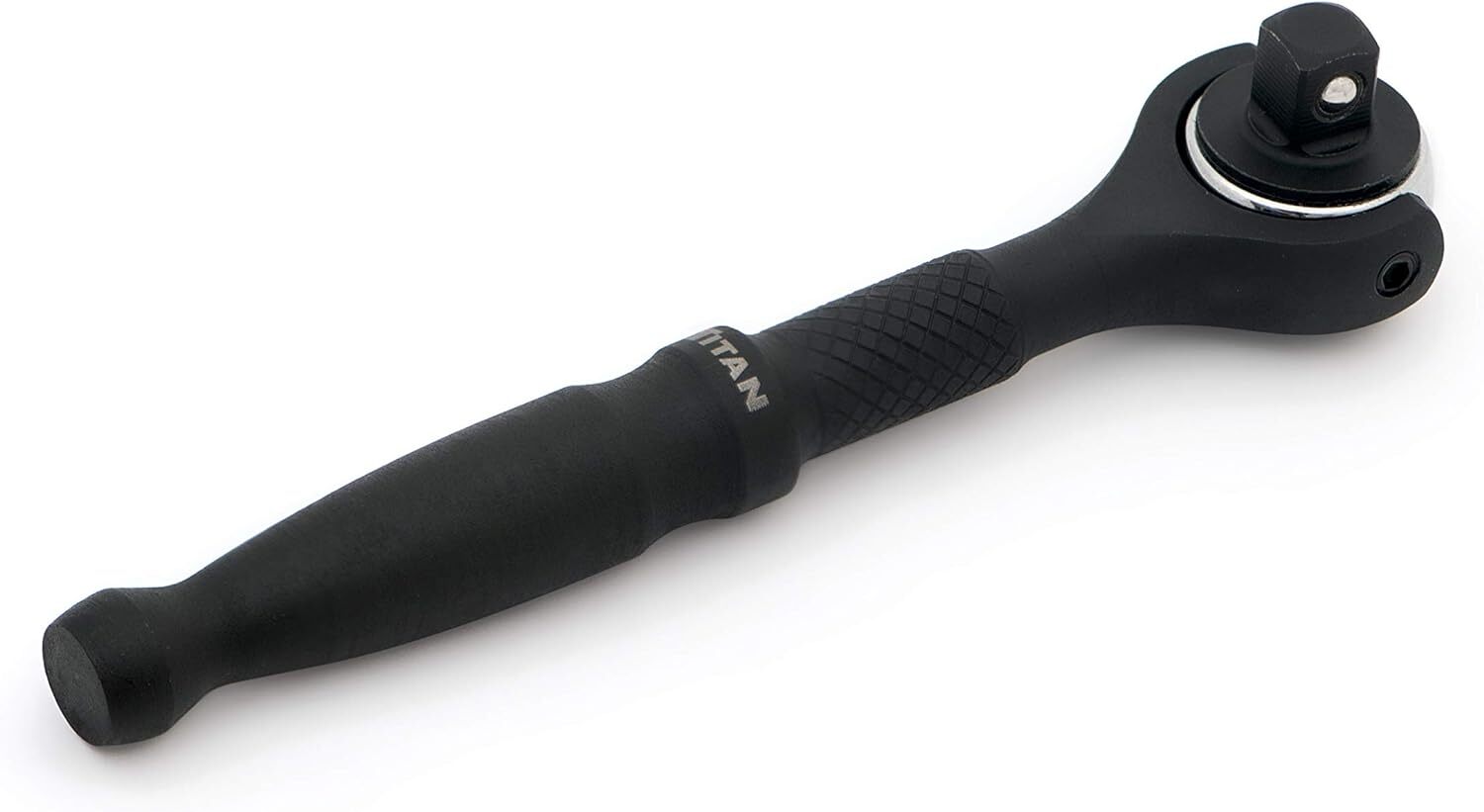Titan Tools 1/4″ Drive X 4″ 90-Tooth Swivel Head Micro Ratchet – Black 11313