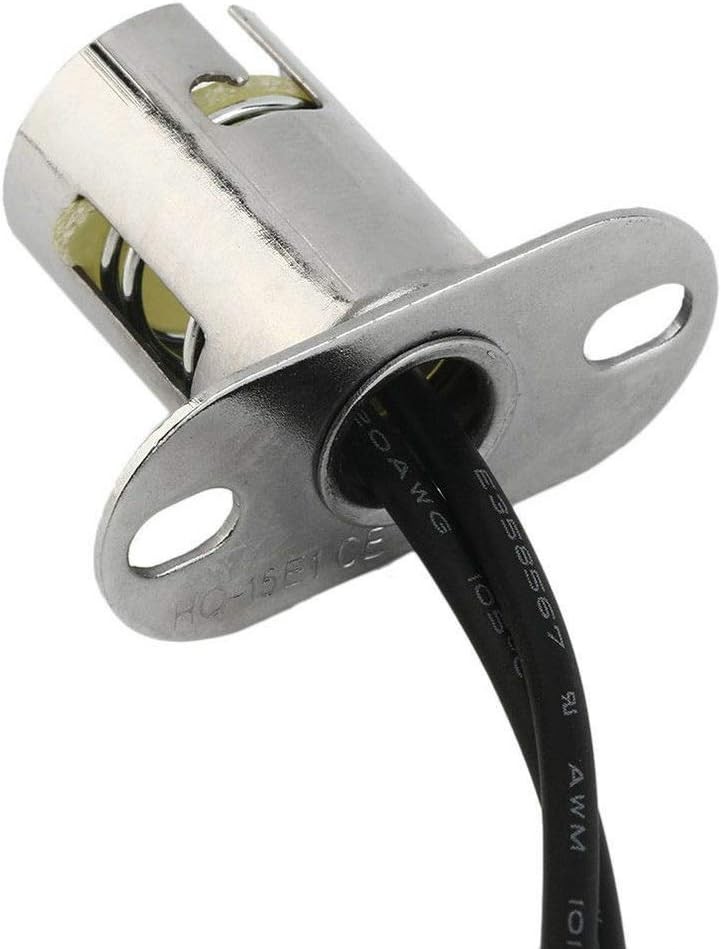 2PCS BAY15D 1157 LED Light Bulb Socket Holder with Wire Connector for Car…