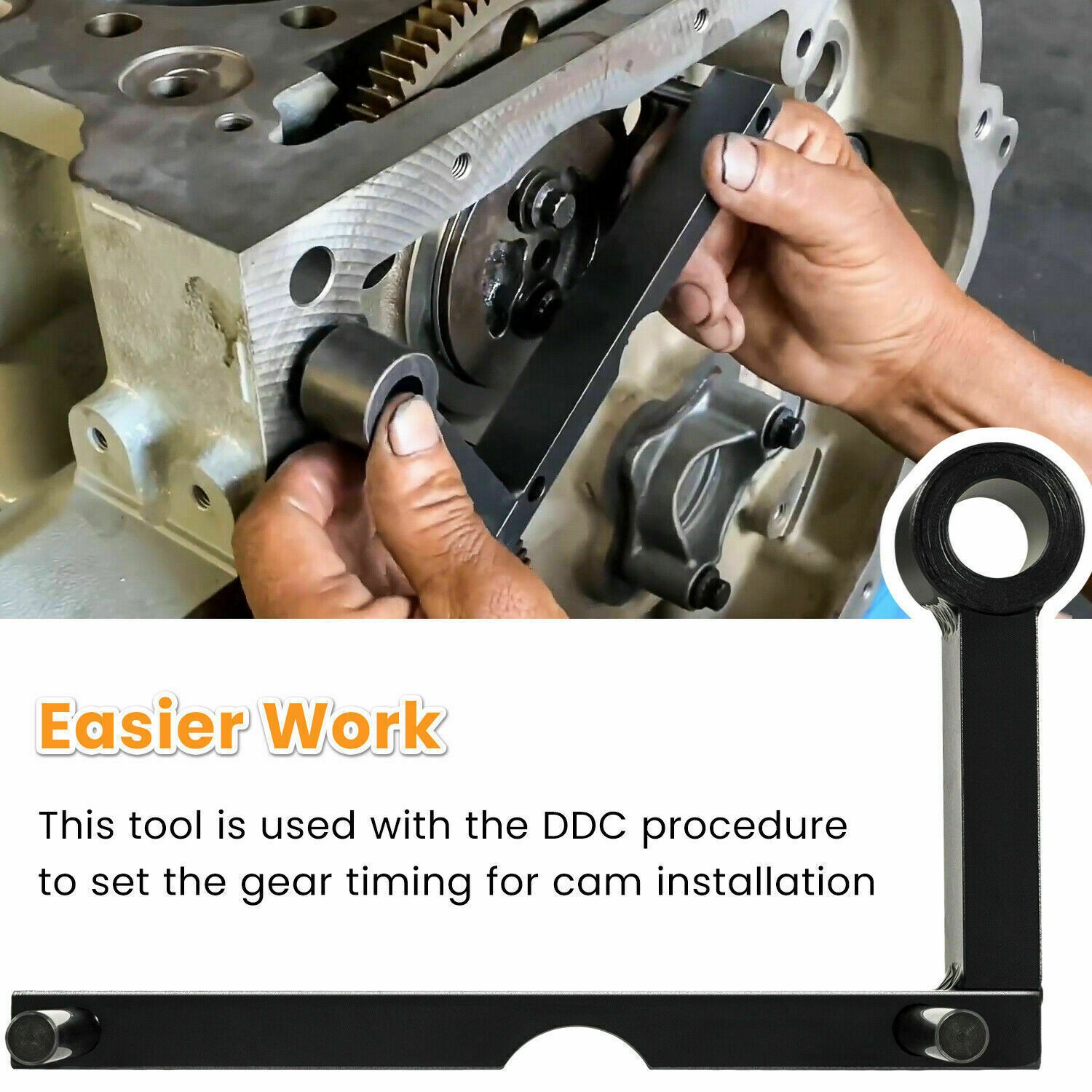 Idler 3 Cantilever Tool J-47487 for Detroit Diesel DD13 DD15 Engine Gear Train