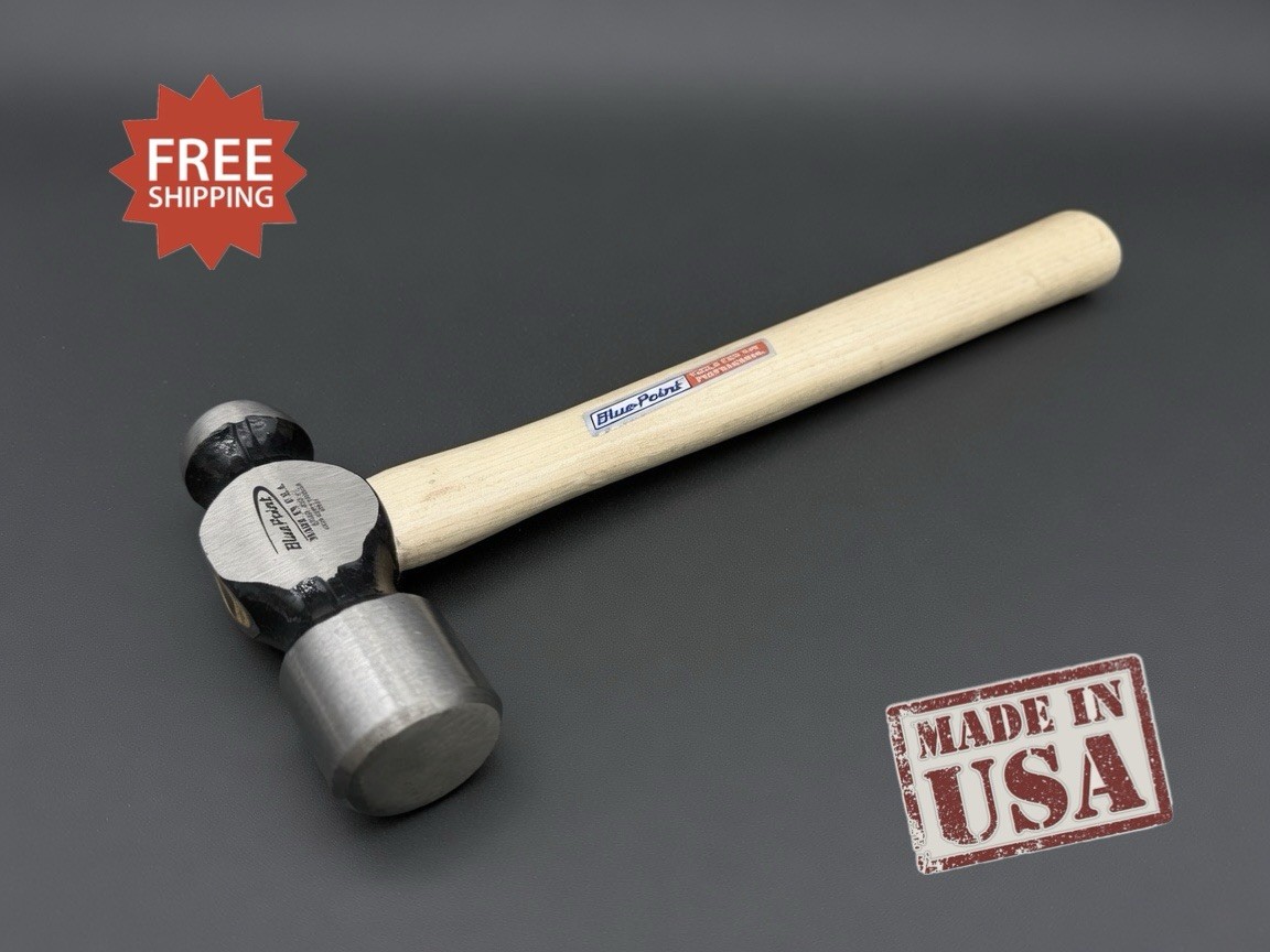 Blue Point BP48B 48oz Wooden Handle Ball Peen Hammer – Made In The USA – NEW!